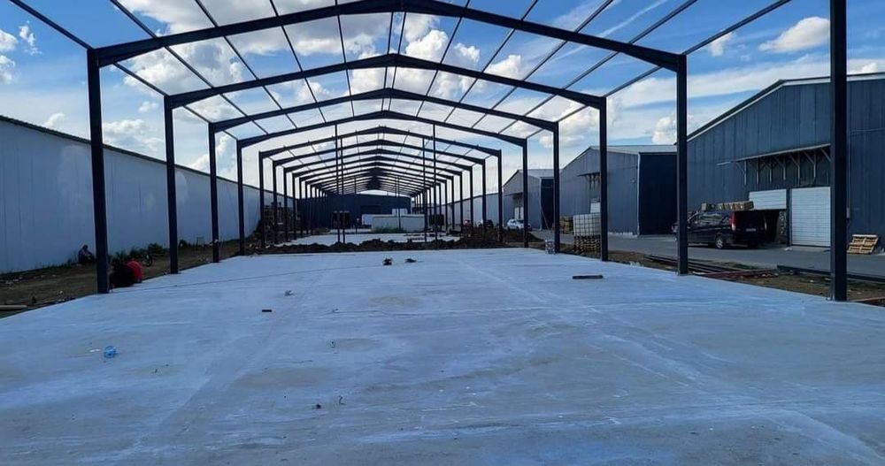 Structura metalica  10x25x5m hala metalica  variante auto ipe hea