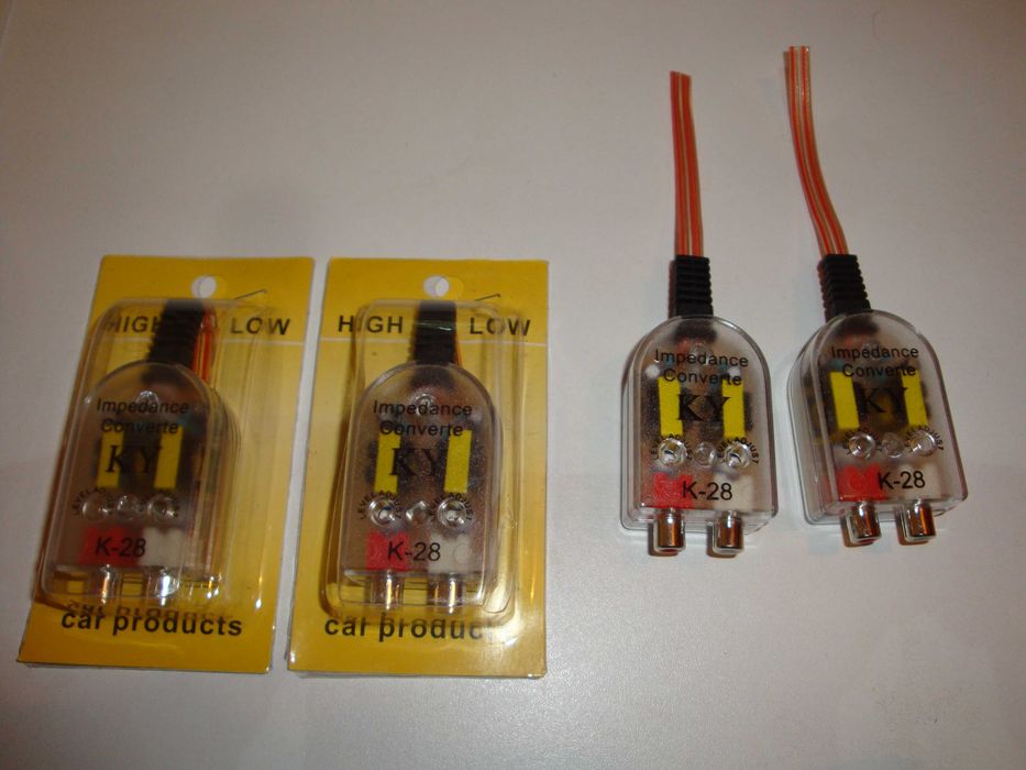 filtru convertor semnal audio hi to low RCA pentru amplificator audio