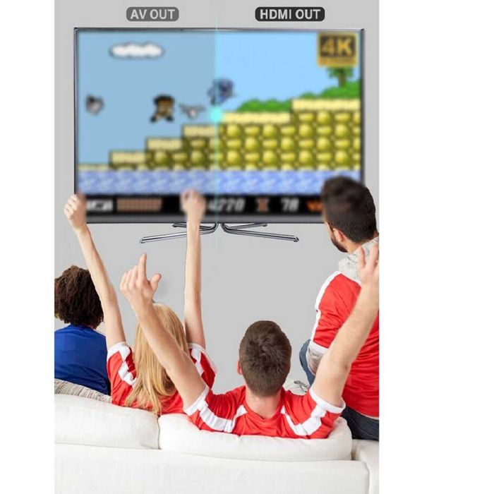 Безжична Ретро Конзола 4К HDMI с 2 Джойстика