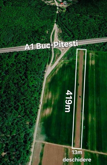 Vând teren A1 km 44