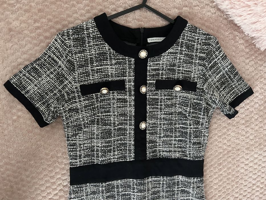 Рокля букле/туид размер 34