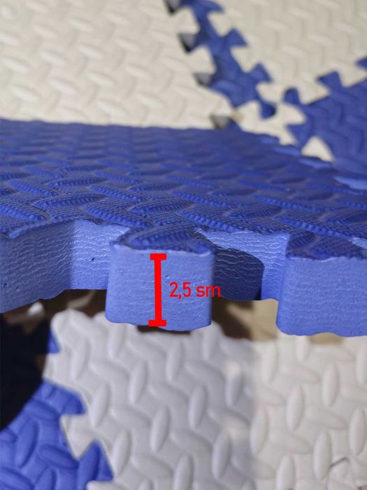 Игровой детский коврик-пазл, моющийся, 120 * 90 * 2.5 см, 12 пазлов