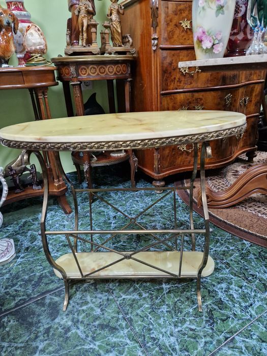 Страхотна антикварна белгийска бронзова поставка за вестници