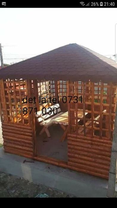 Casuta  de vacanță pergole la dimesiune dorită det la tel pe whatsapp