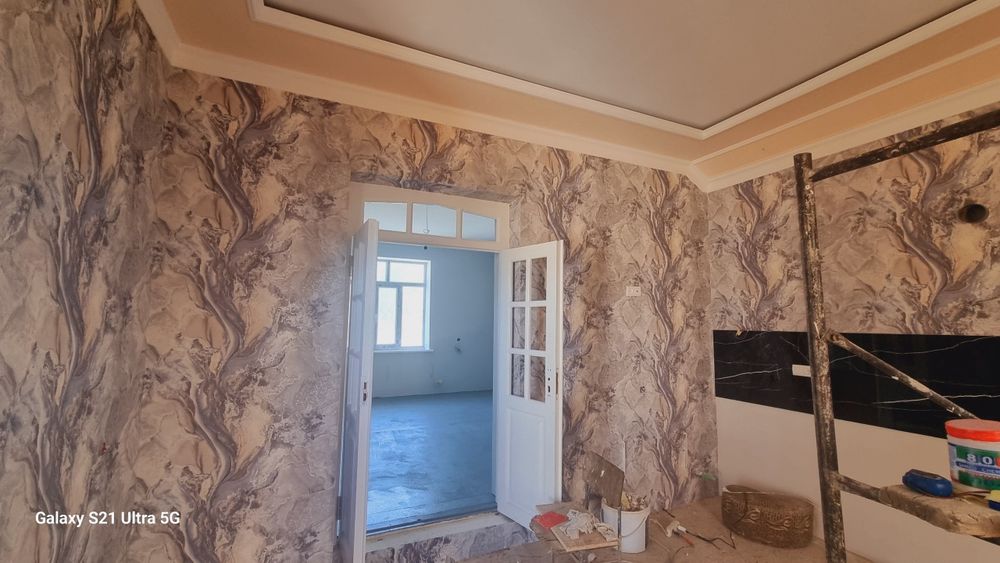 6 sotix yer maydonida yangi yevroremontli uy sotiladi