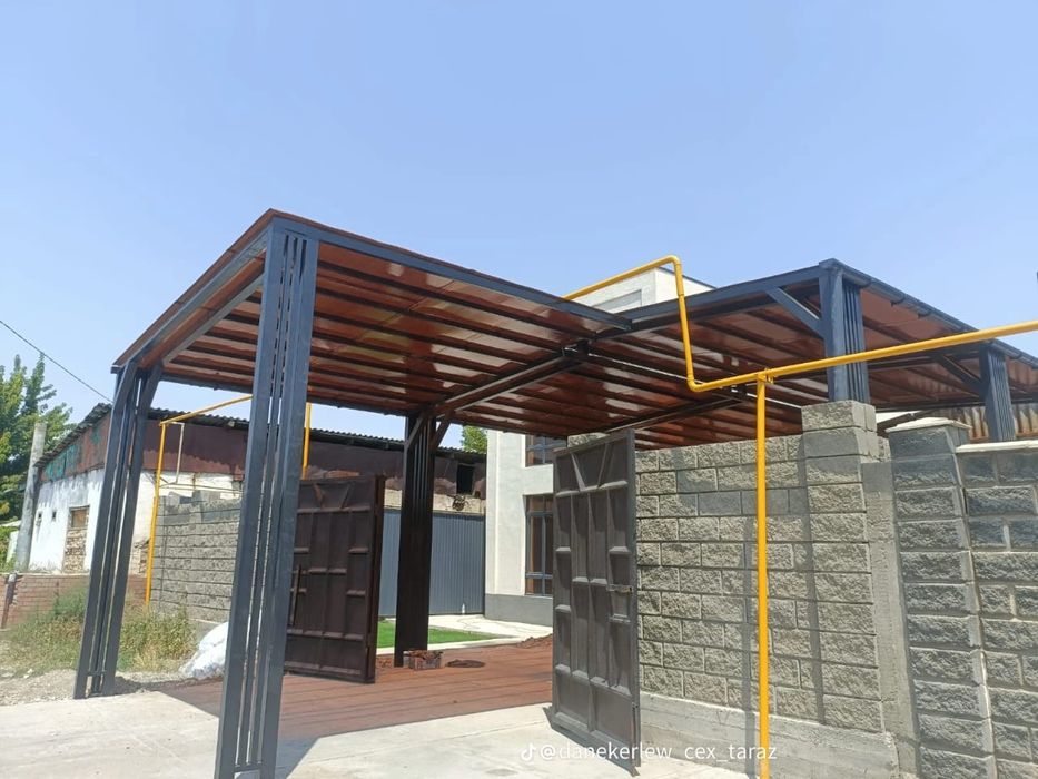 Навес  кв20000тг, ворота250000,