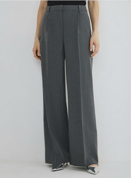 Продам серые брюки палаццо, раз.L.
