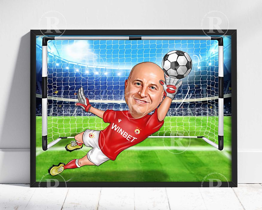 Карикатура за спортист