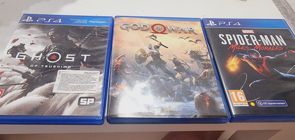 PS4 – Ghost of Tsushima + God of War + Miles Morales | Stare excelentă