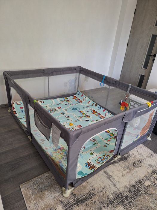 Țarc de joacă pentru bebeluși și copii Pitikot 180×150 cm și 69 cm înălțime