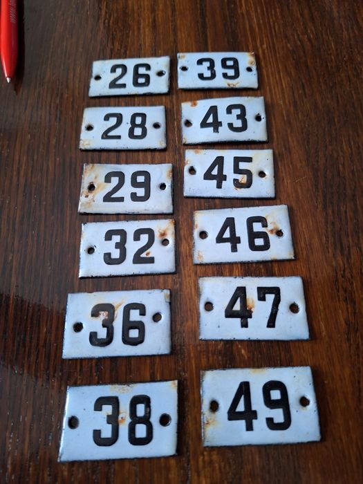 Емайлирани номера