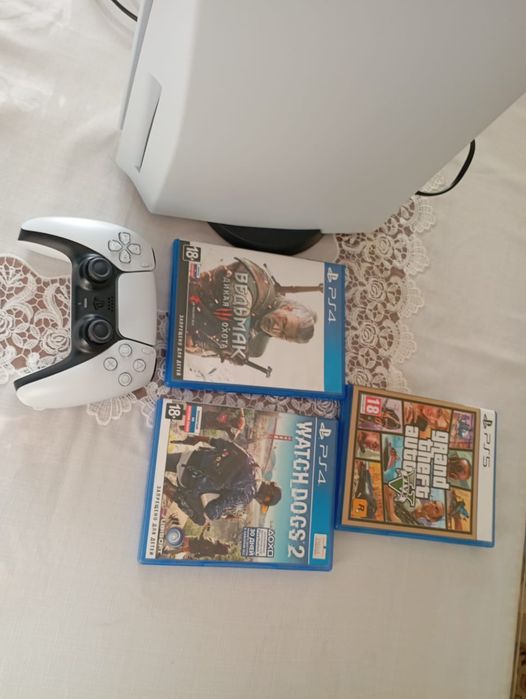 Sony PlayStation 5 (PS5 Fat с дисководом) + 3 игры