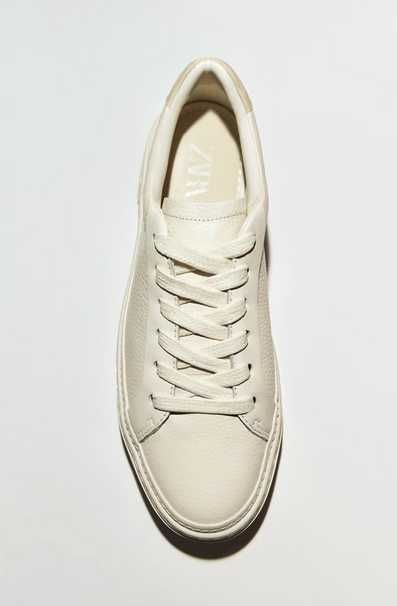 ZARA кожаные кеды кроссовки 39 б.у.