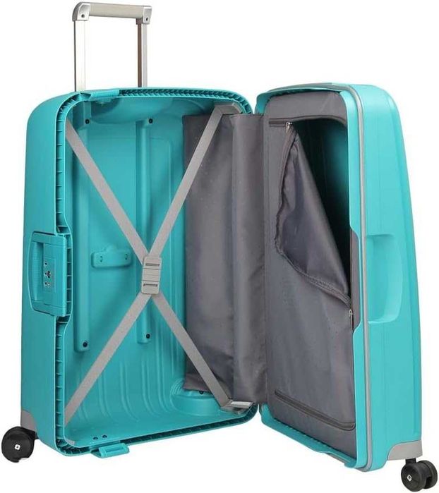 Чемодан Samsonite S’Cure Aqua Blue! Размер L (75cm). Made in Europe!