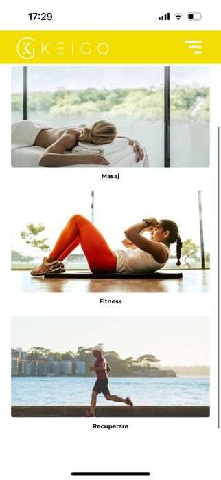 Vand aplicatie mobila wellness