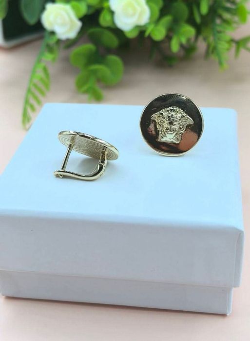 Cercei placați cu aur 14 k inoxidabil