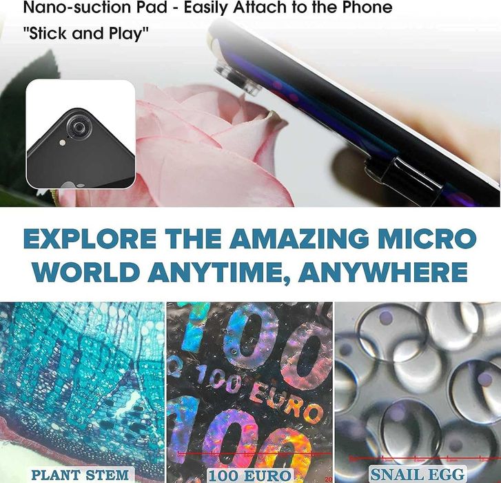 iMicro Q2 обектив- микроскоп за камера за iPhone.