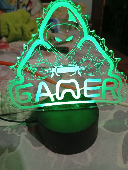 Creative 3d visualization lamp