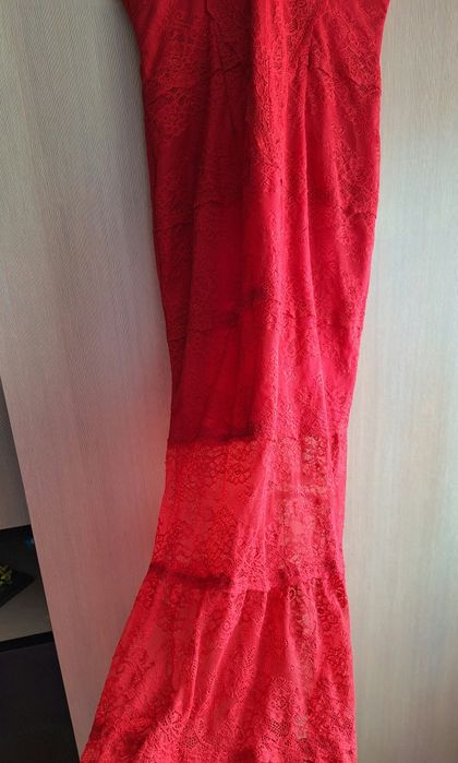 Rochie dantela rosie