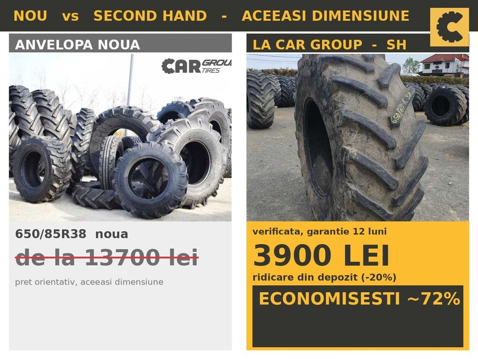 Cauciucuri 650/85R38 Trelleborg Anvelope Combina SH REDUS Livrare