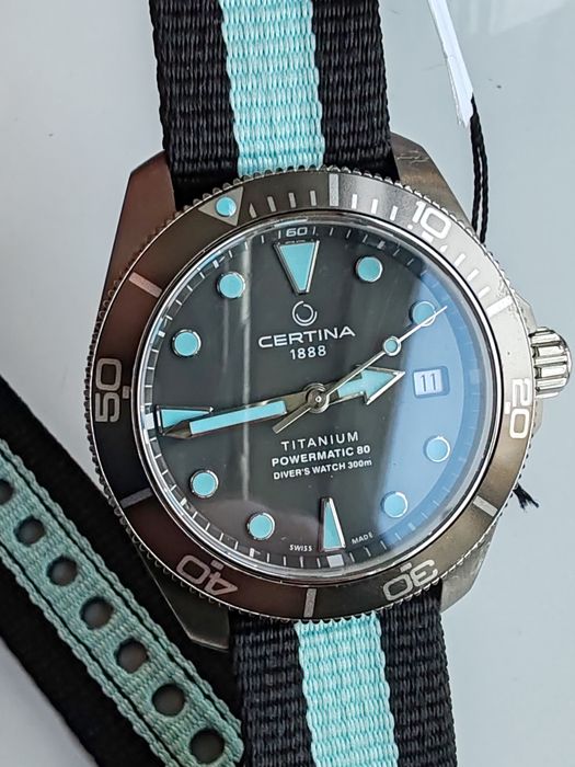 Ceas Certina DS Action Automatic Titanium 38 mm 300 m Diver, Nepurtat!