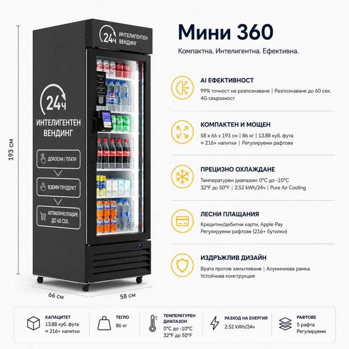 AI Смарт Хладилник Mini 360