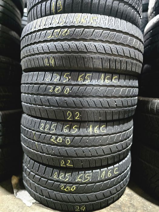4x 225/65/16C M+S CONTINENTAL 2022-2024 Stare excelentă