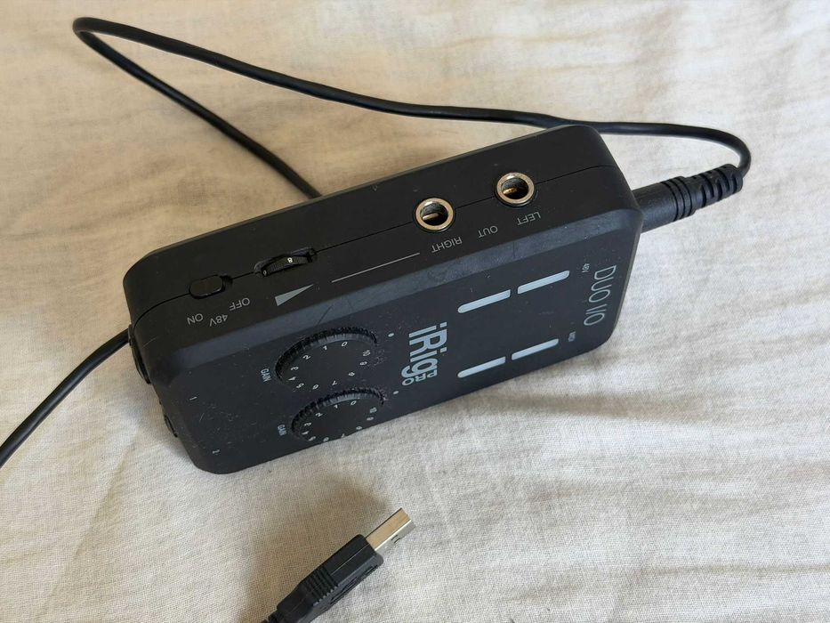 IK Multimedia iRig Pro DUO I/O interfata audio microfon si instrument catre device video