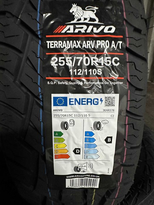 Нови джипови гуми ARIVO ARV PRO A/T 255/70R15C 112/110S НОВ DOT