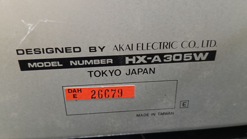 Dublu casetofon deck Akai hx -a305w