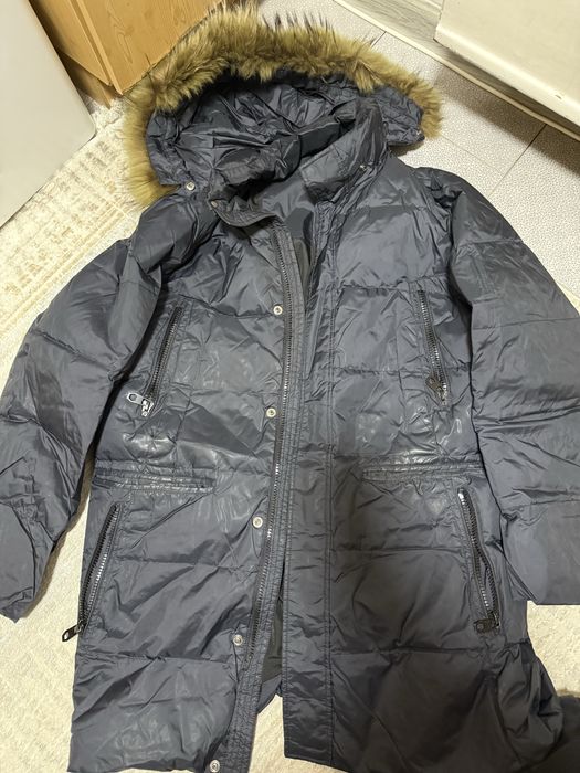 пуховик зимний длинный. размер 52-54