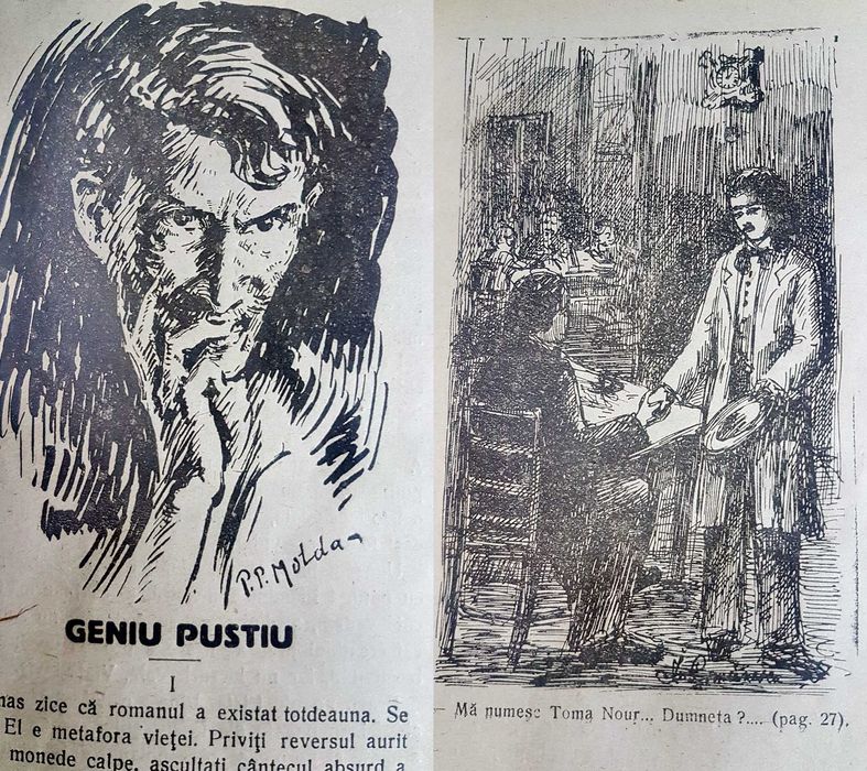 G41-I- Editie veche-GENIU PUSTIU-MIHAI EMINESCU anii 1900 ca noua. Biblioteca Scriitorilor Ilustrii. Fondator si Conducator G.B. RARES.