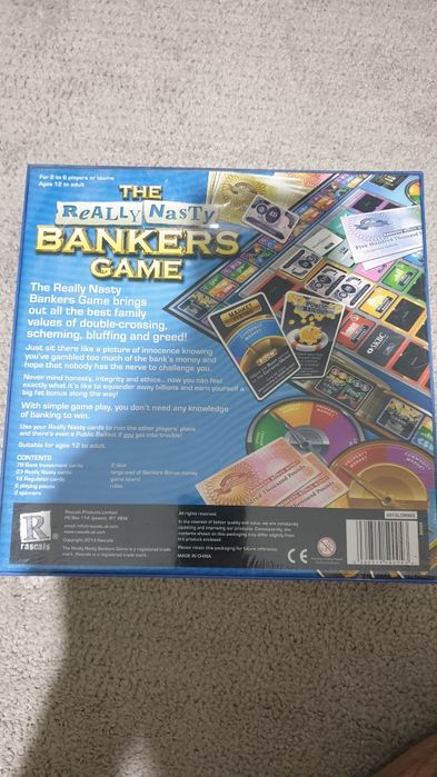Joc Societate Limba Engleza The Really Nasty Bankers Game