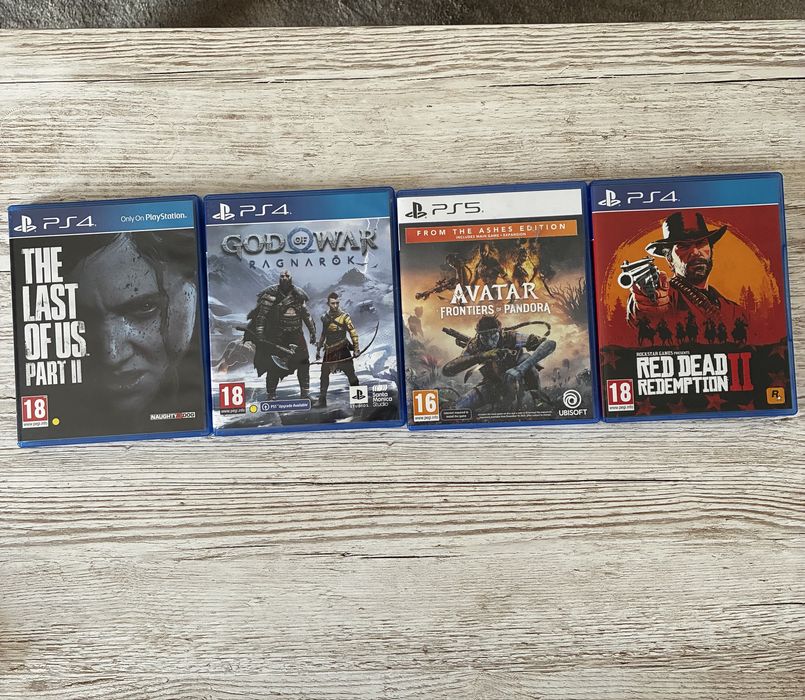 Jocuri PS4/PS5 (Avatar, Red Dead Redemption 2, Last of Us 2, God of War Ragnarok)