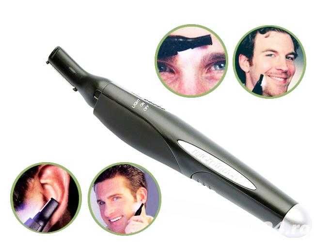 Masina tuns retusat barba perciuni acumulator schimbabil incarcare la USB 5V. 4 distantieri. Trimmer electric profesional cu baterie de litiu,