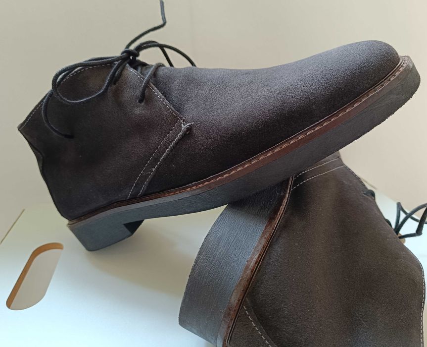 Ghete chukka desert 45 premium Vera Pelle Italy piele naturala moale