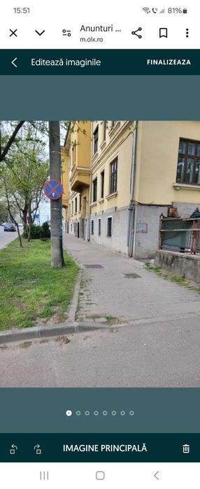 Apartament la demisol de inchiriat