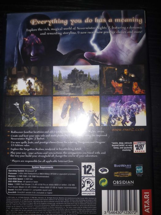 RAR Joc PC original NEVERWINTER NIGHTS 2 - Dungeons & Dragons - ATARI