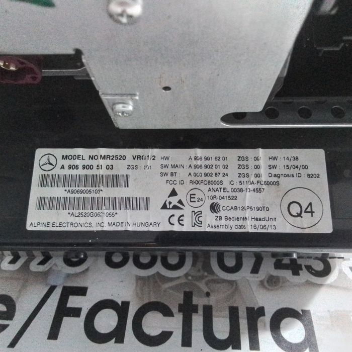 radio cd mercedes-benz sprinter (2009->) [906] 2.2 motorina 2012