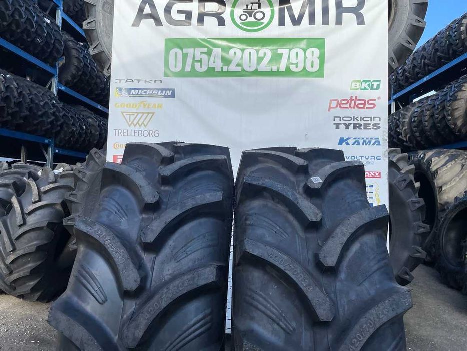 Cauciucuri noi radiale 420/70R28 marca OZKA pentru tractor fata