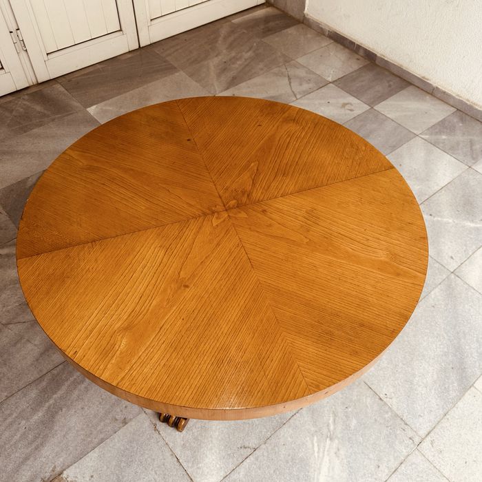 Антикварна кръгла маса – шведски стил Empire (Karl Johan), ок. 1900 г.