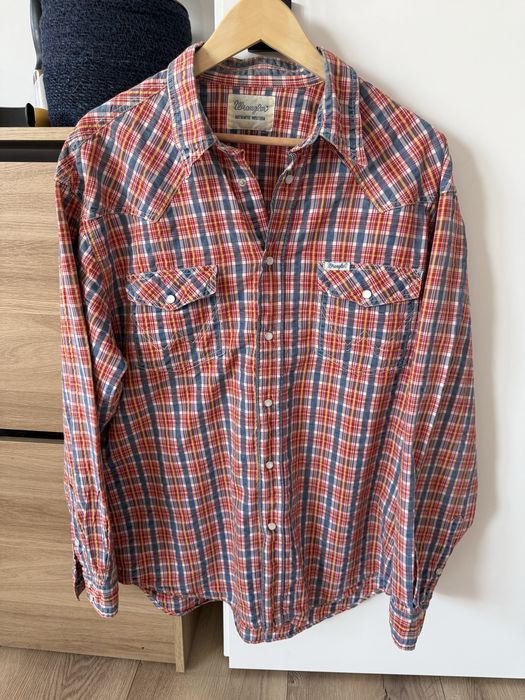 Camasa WRANGLER Maneca Lunga Carouri Western Barbati | Marime L