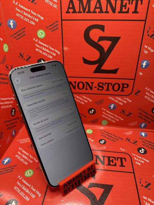 Iphone 16 Pro Max 92% Baterie Amanet SZ Non Stop