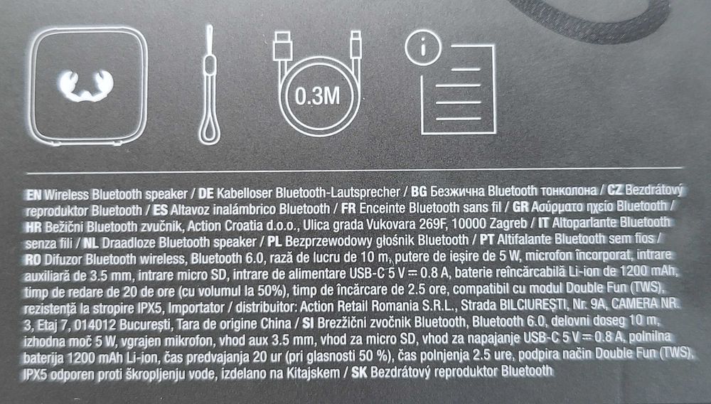 boxă bluetooth portabilă Fresh 'n Rebel,noua