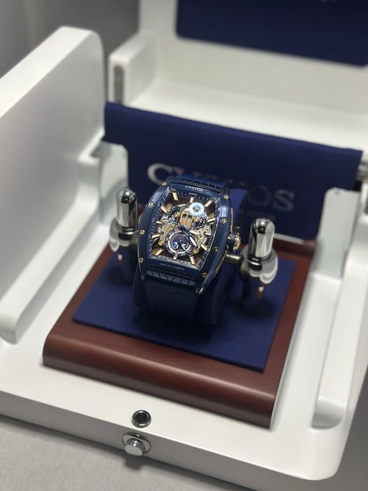 CVSTOS Sealiner GMT Blue Steel 5N Red Gold – Чисто нов!