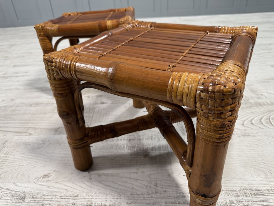 Комплект помощни бамбукови масички Д909