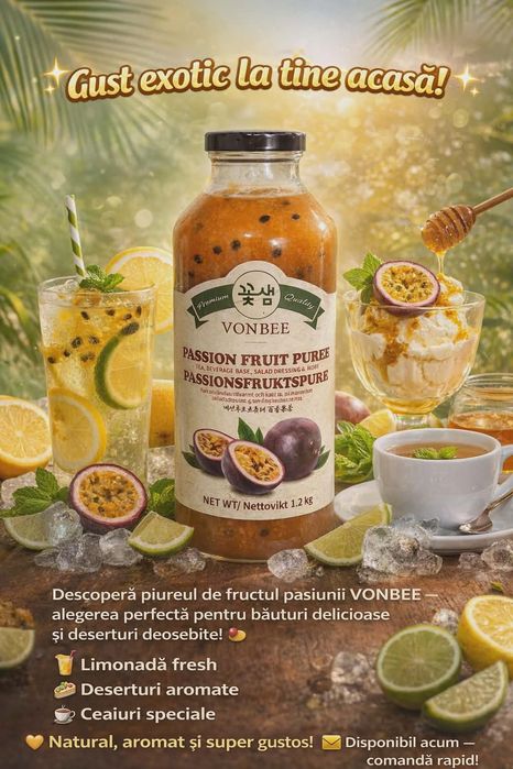 Sirop fructul pasiunii(Ideal pt ceaiuri)