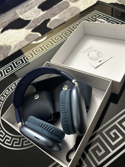 Căști  AirPods Max Blue Albastru Over Ear Wireless ANC Bluetooth Husă