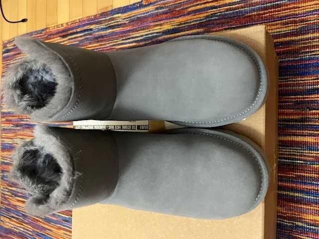 Ghete UGG gri-bleu nepurtate