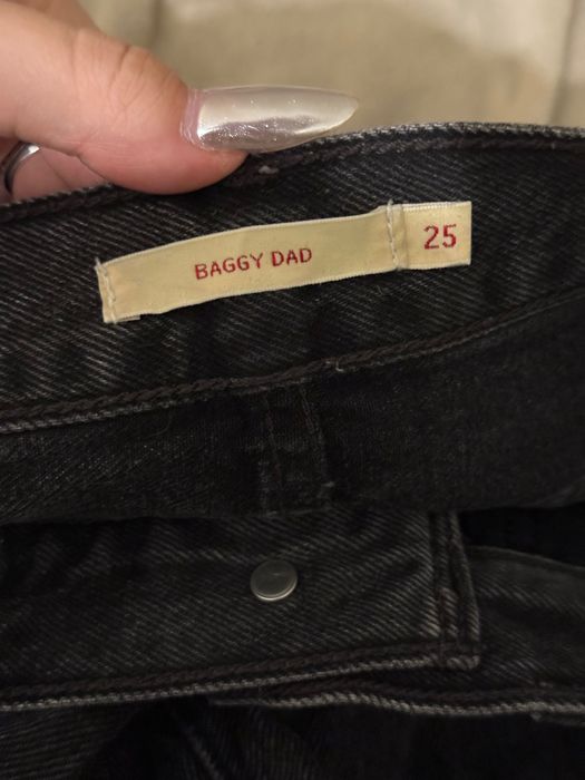 Оригинални дънки Levi’s Baggy Dad – черни, W25 L34